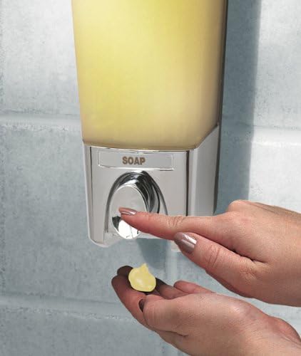 Better Living Products Clear Choice Dispenser I One Chamber Shower Dispenser, Chrome