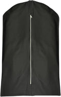 Premium 100% Cotton Garment Bags – 40" Black Canvas Suit Cover with YKK Zipper – Breathable, Dust-Proof Storage for Suits, Coats, Dresses, Jackets & Travel/Closet Use