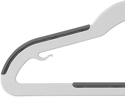 Finnhomy Extra Strong 30 Pack Plastic Hangers for Baby and Kids, Children Clothes Hangers with Non-Slip Pads, Great for Any Baby Clothes, Gray