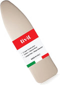TIVIT Ironing Board Cover for Rowenta Pro Compact Ironing Board, 54x18, Ecotek Chemical Free Eco-Friendly Wool Padded Cover, Fastener Straps, Elastic Pull Bungee Cord, Made in Italy