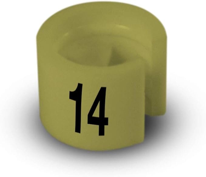 Printed Colored Hanger Size Markers - 100pcs/bag (14)