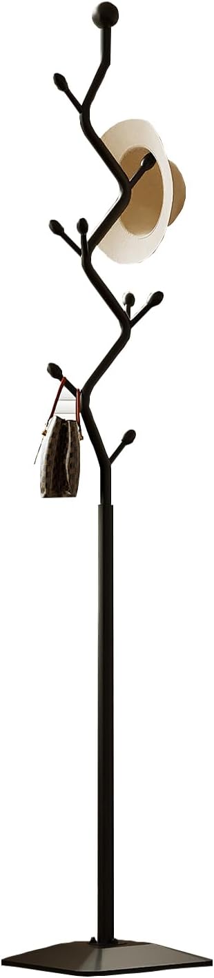 Tree-shaped coat rack,Coat Tree Freestanding with 8 Hooks and Sturdy Metal Base for Coat Hats Purses,Coat Stand for Entryway,Bedroom