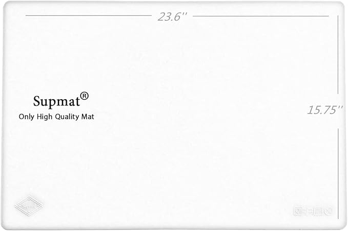 Home Essential, Supmat XL, Super Versatile Extra Large and Thick Heat Resistant Silicone Mat, Counter Mat (Dark Gray)