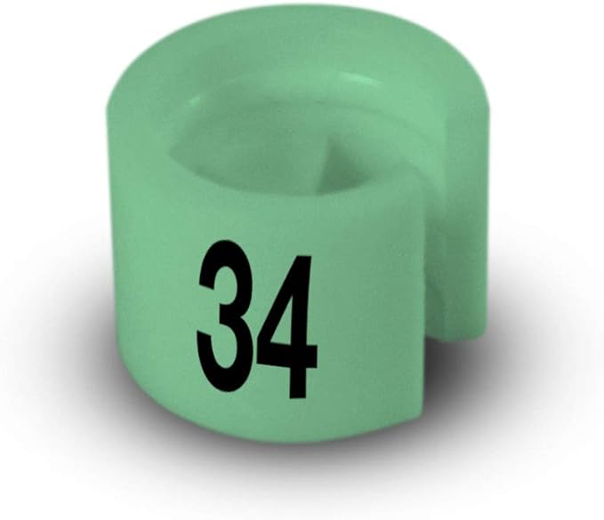 Printed Colored Hanger Size Markers - 100pcs/bag (34)