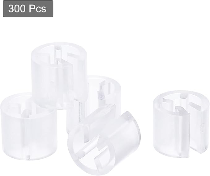 MECCANIXITY Clothes Hanger Marker Blank Fit 3.5mm Rod for Garment Color Coding Clear Count 300