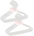 CONCEPTS 12pcs Pearl Hangers for Baby Girls & Women, Decorative Closet Hanger Set for Nursery, Wedding Dresses, Kids Clothing, Special Occasions, Photoshoots & Elegant Wardrobe Display - White