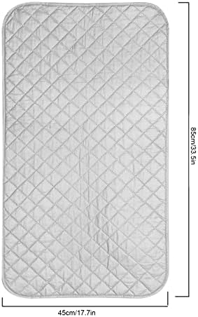 Ironing Mat, Magnetic Ironing Mat Blanket, Heat and Scorch Portable Travel Iron Board Mat for Washer, Dryer, Table Top (17.7 x 33.5in)