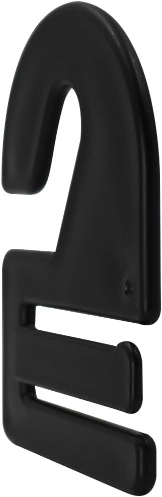 Shinko Hanger Tie Hooks, 10 Pieces, Black