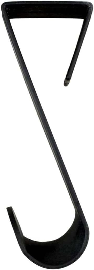 Dependable Industries inc. Essentials 4-Pack of 3.5 in., Plastic Over-The-Door Hangers & Over-The-Door Hooks – Over-Door Hooks for Hanging Clothes & Towels (Black)