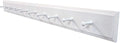 Wall Coat Rack with Pegs - 4' long (Solid Cottage White)