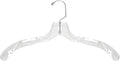 Hangon Plastic Clothes Hangers Set of 25 Pcs - Heavy Duty - 17 Inch - Dress, T-Shirts, Shirts - Closet Organization Solution - Clear Hangers for Home, Retail