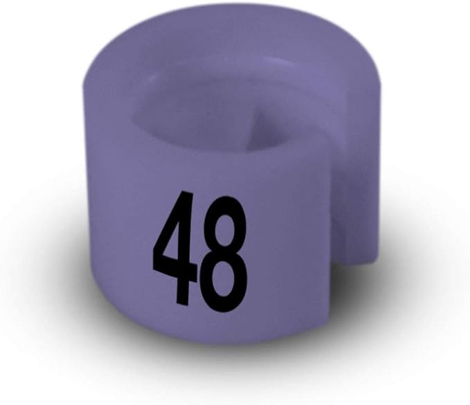 Printed Colored Hanger Size Markers - 100pcs/bag (48)