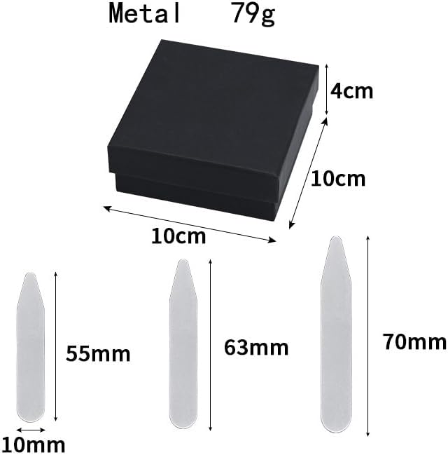 Power Stays Magnetic Collar Stays for Polo Shirts Power Stays with Storage Case Metal Shirt Collar Stays for Men Clothing