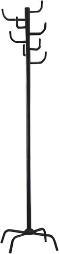 HAKU Möbel Coat rack black, metal, metal - Dim.: H 180 cm x Ø 37 cm, Style: Modern