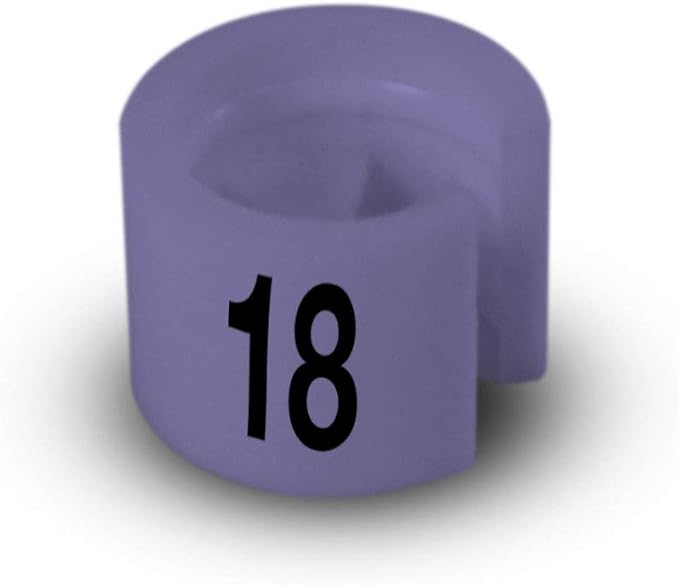 Printed Colored Hanger Size Markers - 100pcs/bag (18)