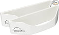 Dome Dock The Original USA-Made Hat Rack and Compact Hat Organizer for Wall Installation, 20 Hat Capacity, White (2 Pack)