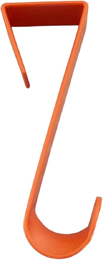 Dependable Industries Over-The-Door Hanger Hook Set 4-Pack of 4.5 in. Plastic Over-The-Door Hangers & Over-The-Door Hooks – Over-Door Hooks for Hanging Clothes & Towels (Orange)