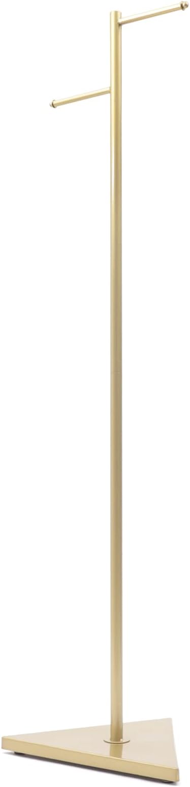 67in-Retail Display Clothing Garment Rack with Base Hooks, standing Coat Rack Organize Shoes Hanging Clothes Coat Hat Bag for Boutique Clothing Stores, Entryway Bedroom