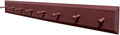 Sawdust City Wall Coat Rack with Pegs - 4' long (Solid Burgundy)