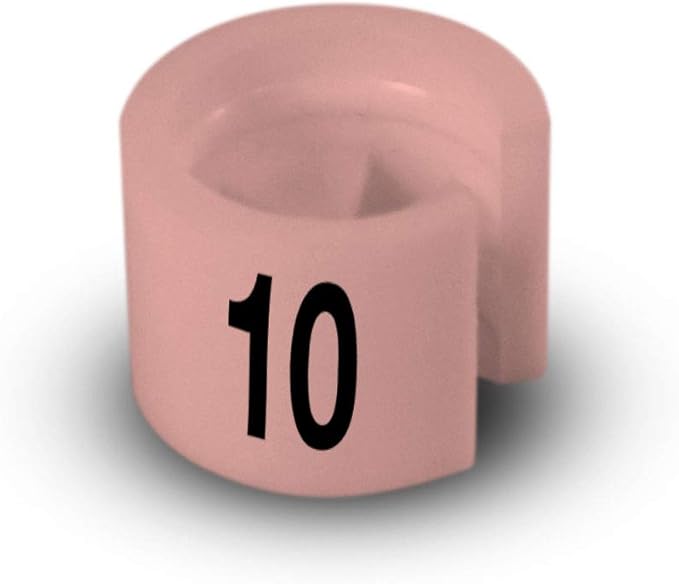 Printed Colored Hanger Size Markers - 100pcs/bag (10)