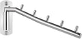 JQK Folding Clothes Hanger Rack, Stainless Steel Swing Arm Hook Holder, Clothing Hanging System Drying Closet Storage Organizer Chrome Wall Mount, SHR100-CH