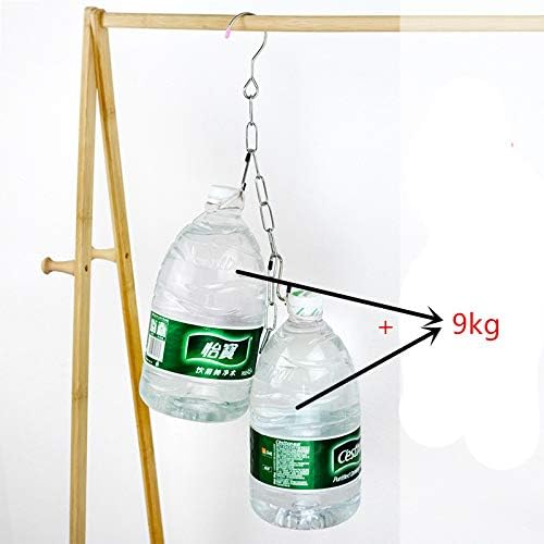 Falytemow Stainless Steel Space Saving Hanger Chains Magic Hangers Closet Space Saver Hanger Organizer Cascading Hangers Gain 80% More Space Set of 6