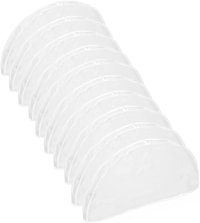 10Pack Shoulder Covers Clothing dust Cover Hanger Covers for Clothes Plastic Garment Bags for Closet Storage Suit, Coats, Jackets, Dress Closet Storage