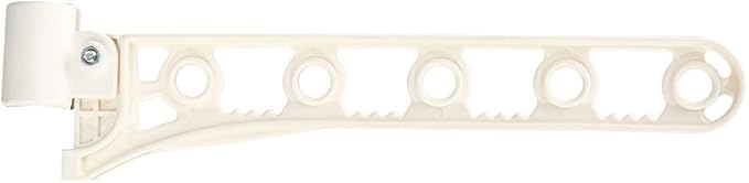 BAOYOUNI Ivory Hook Accessories Clothes Hanger with Screw & Chuck for Tension Pole Clothes Drying Rack, Laundry Stand Shelf 1-Piece