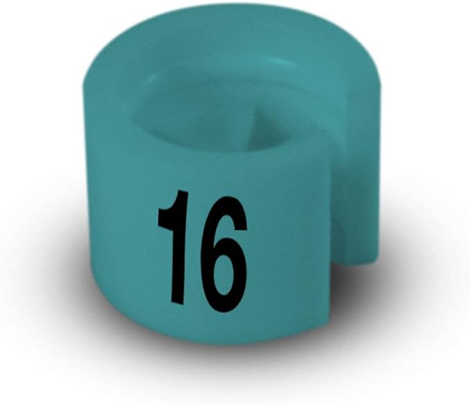 Printed Colored Hanger Size Markers - 100pcs/bag (16)
