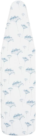 Ironing Board Cover and Pad (Blue Priscilla), 100% Cotton with Ultimate Double Padding by Seymour Home Products; Fits Full Size Board | Stain and Scorch Resistant; Elastic Edge | Laundry Accessories