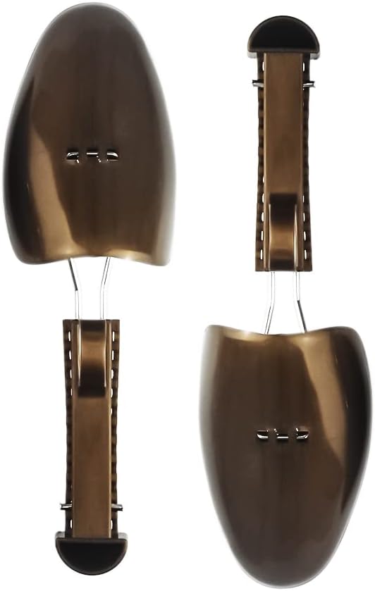 WAJJ 10 Pairs Plastic Shoe Tree Stretcher Shaper for Men Adjustable Length Shoes Boot Holder Shaper Support(Brown Men)
