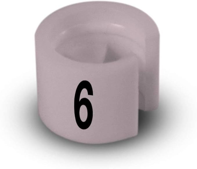 Printed Colored Hanger Size Markers - 100pcs/bag (6)