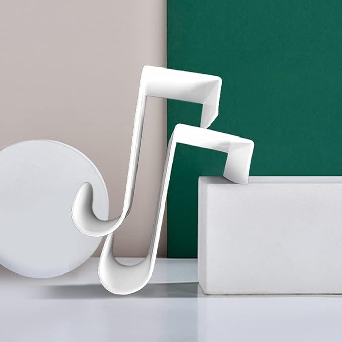 1st Choice Over The Door Hooks 8 Pack, Reversible Sturdy Hooks Fits 1 3/8' and 1 3/4' Door Widths, Plastic Hook Hanger for Hanging Clothes, Towels, White