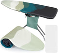 FIOBEE Ironing Board Cover and Pad Extra Thick Iron Board Pad with Heat-Resistant Mesh Padded Iron Board Covers Adjustable Buckle & Elastic Edges for 15x54 Standard Size Ironing Board, Multicolor