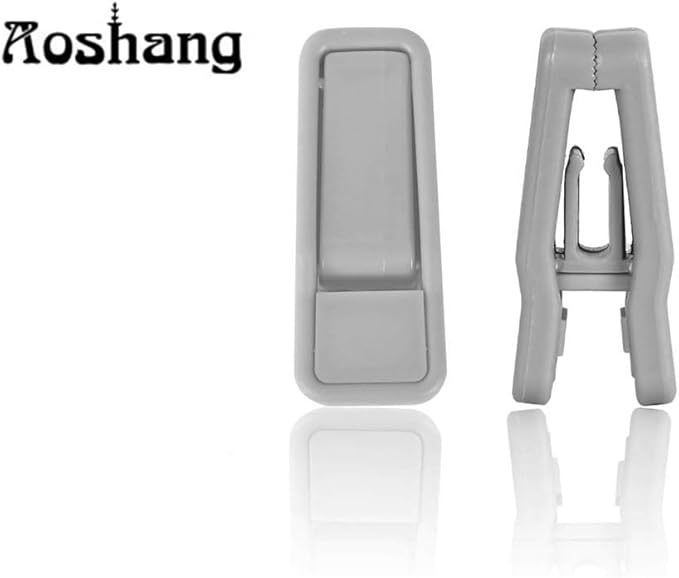 20 Pack Plastic Finger Clips for Hangers,Slim-line Finger Clips Plastic Hanger Clip for Velvet (Gray)