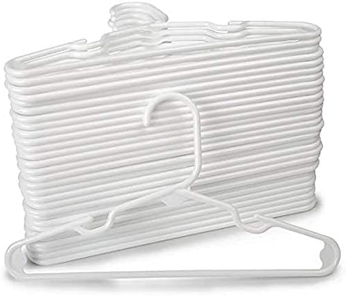 White Nursery Hangers 60 Pack for Baby, Toddler, Kids, Children (White 60 Pack)