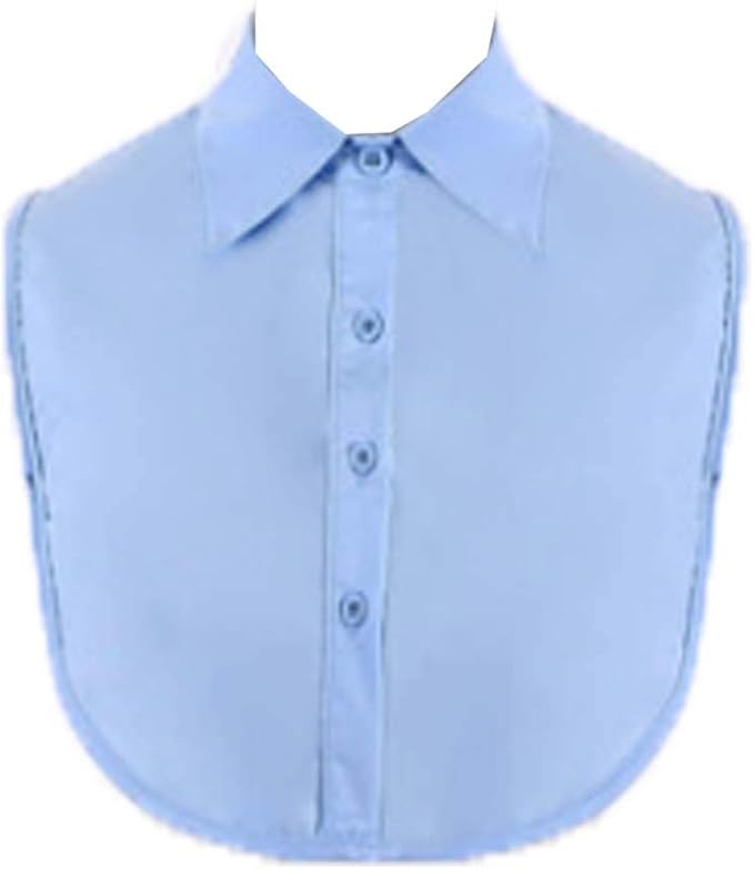 YEKEYI Lady Half Shirt Blouse - Detachable Collar Dickey for Women