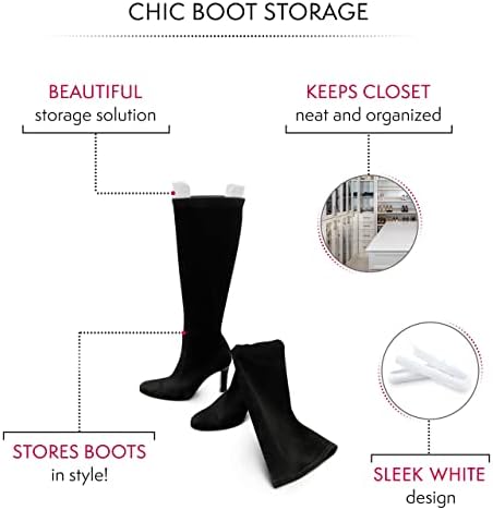 Bag-a-Vie Tall Boot Shapers For Women - Easy Glide Boot Stand-Up Inserts
