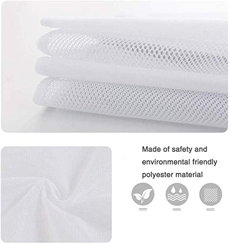 Runtoo 2 Pack 36 x 36 inches Extra Large Laundry Bag Delicates Wash Bags Camp Travel Heavy Duty Zipper Big Net Sweater Curtain Bedding Robes Blanket Jumbo Toys Organizer