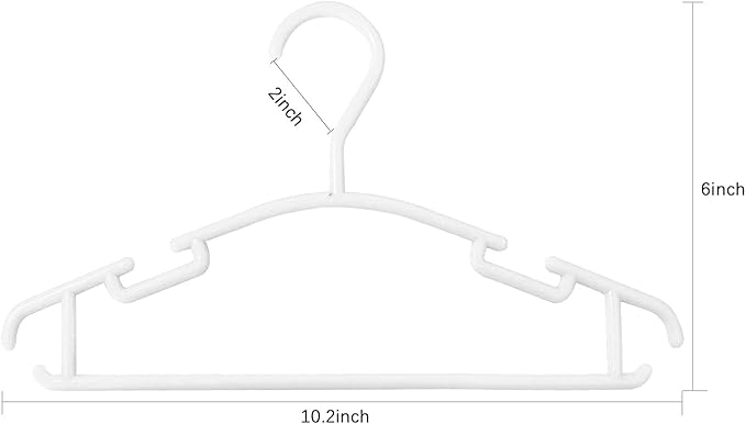 GoodtoU Baby Clothes Hangers, 60pcs Kid Hangers Plastic for Toddler Infant Childrens Small Kids Clothing