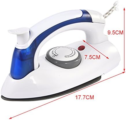 Portable Foldable Folding Compact Handheld Steam Travel Iron Temperature Control(02) White