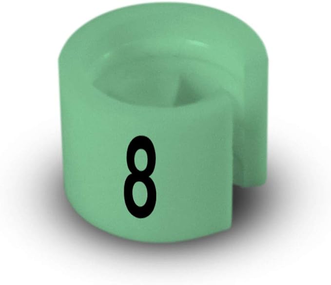 Printed Colored Hanger Size Markers - 100pcs/bag (8)
