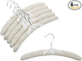Only Hangers Natural Canvas Padded Hangers w/Chrome Hook