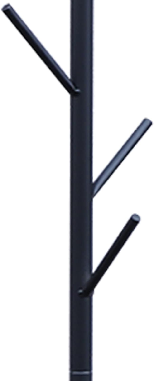 Coat Rack Standing, 67” Black Coat Rack with 7 Hooks Organizer Clothes Hanging Stand Metal Hanger Hat Rack for Bedroom Living Room Office