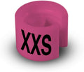 Printed Colored Hanger Size Markers - 100pcs/bag (XXS)