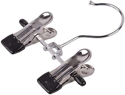 Double Adjustable Clips Boots Hangers,Space Saving Boots Socks Bags Hanging Clips Boot Holder Boot Organizer,Set of 9 (9)