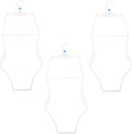Kids Swimsuit Hangers 3 Pcs Plastic Bikini Display Clips Lightweight Swimwear Organizer for Home Travel Pool Storage and Retail Use
