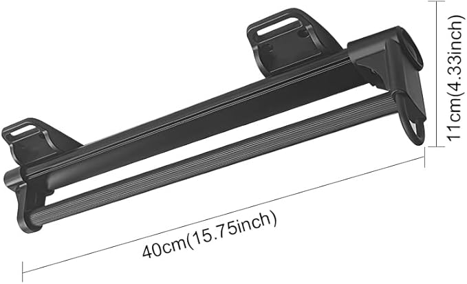 Adjustable Pull-Out Clothes Hanger Rod, Extendable Wardrobe Clothing Rail, Closet Clothes Hanger Rail