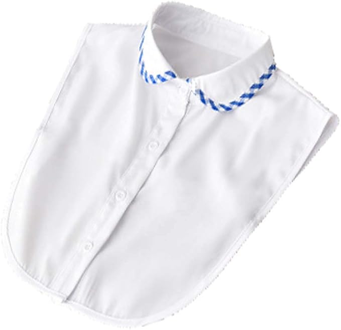 YEKEYI Lady Half Shirt Blouse - Detachable Collar Dickey for Women