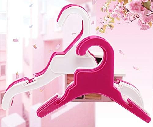 20PCS Pet Clothes Rack Hangers Adorable Durable Functional Plastic Pet Costume Hangers Dogs Cats Small Baby Toddler Clothes Hangers for Home Pets Photo Studio Baby Photo Studio S/L Size (White)